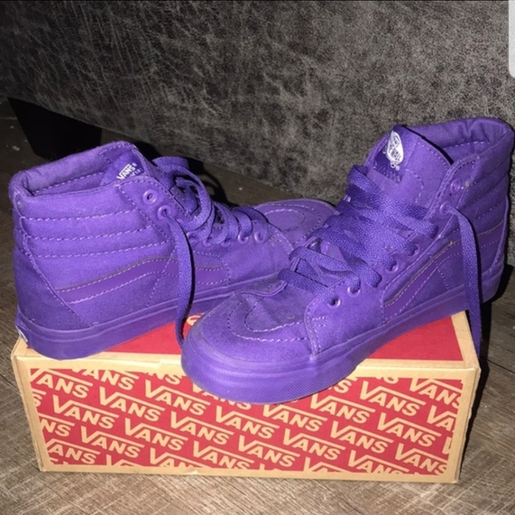 purple high top vans